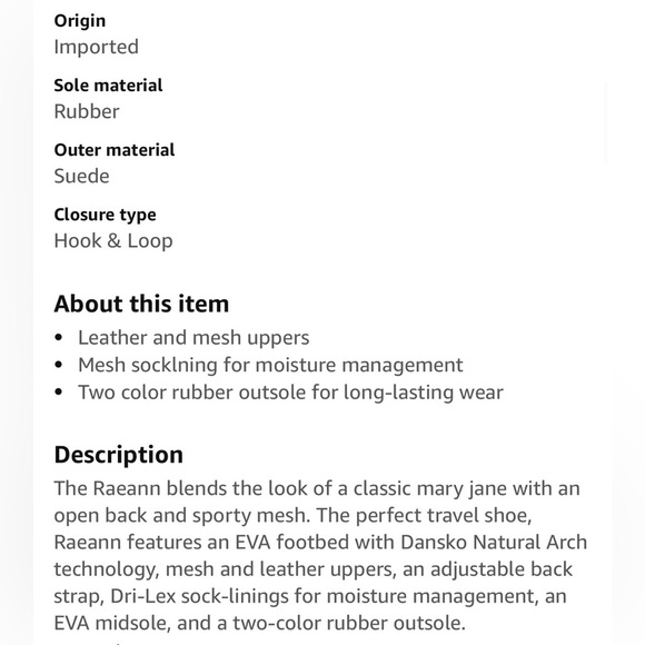 Dansko Raeann Sporty Mary Jane Shoe Sandal. - Picture 5 of 14